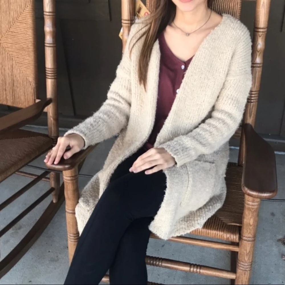 LA Hearts Knit Cardigan - Cream - Picture 2 of 6